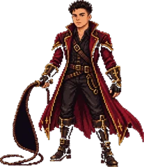Cristian Vargas depicted as a pixel-art vulnerability hunter